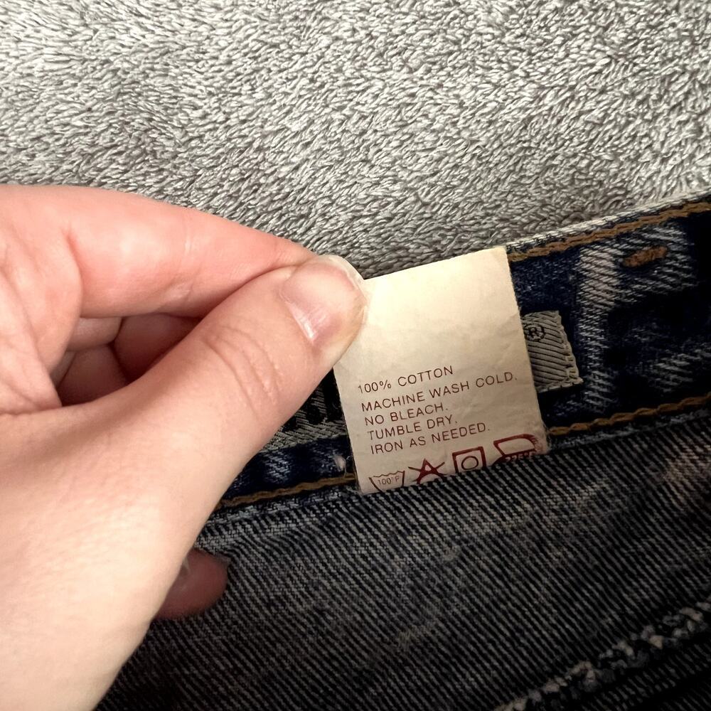 Vintage Jordache Denim Pencil Skirt Womens 25 Acid Wash Made in USA - Picture 4 of 9